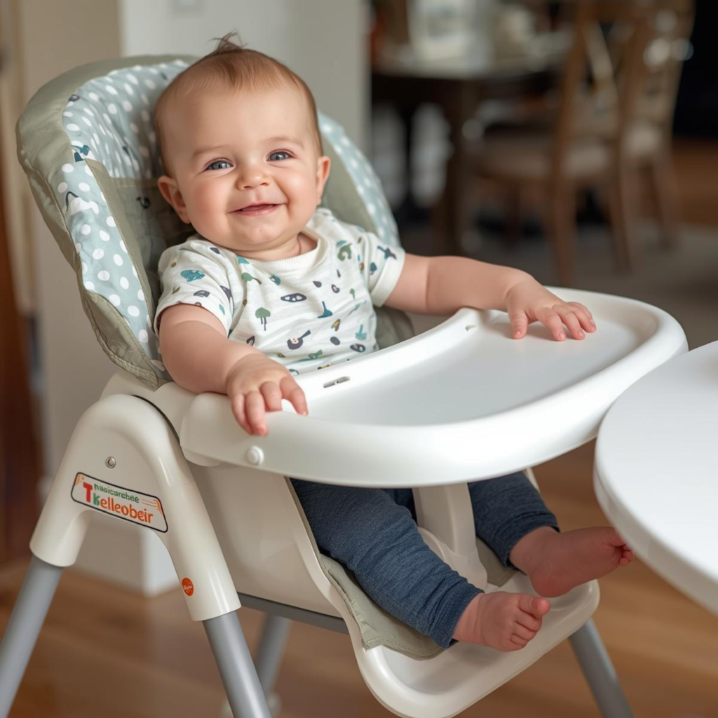 Baby im Hochstuhl