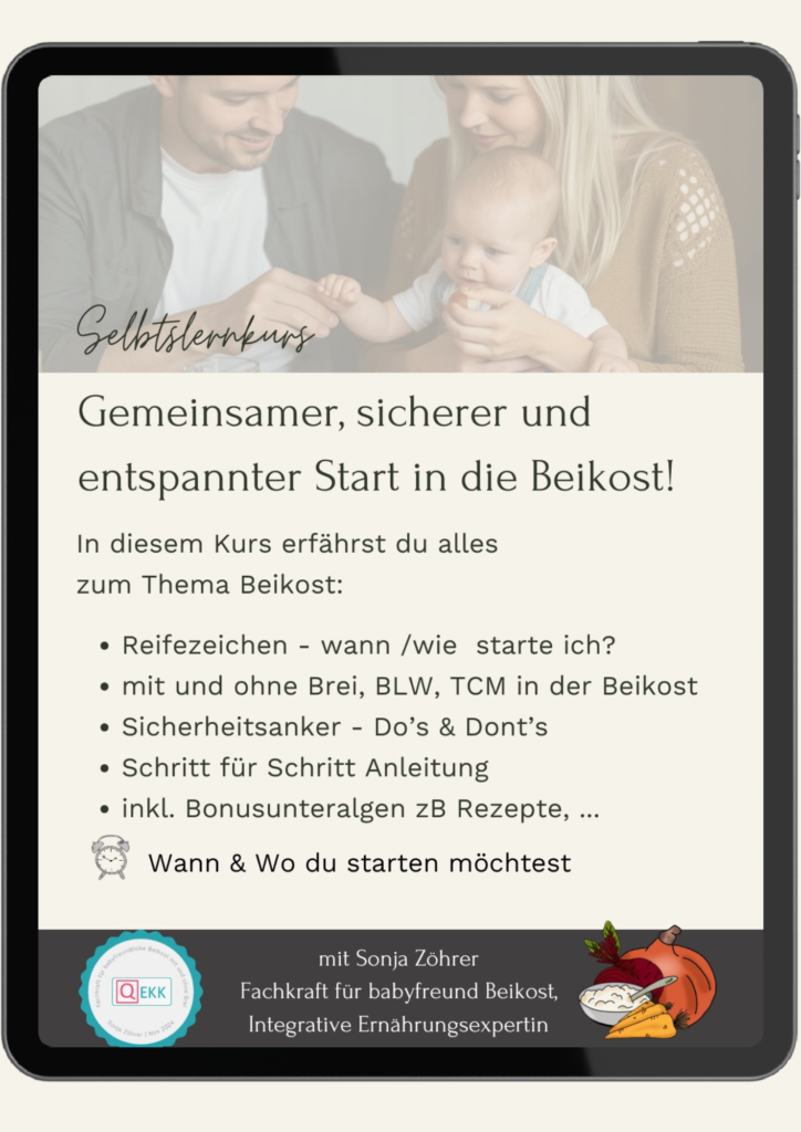 Online - Selbstlernkurs Gemeinsamer Start in die Beikost