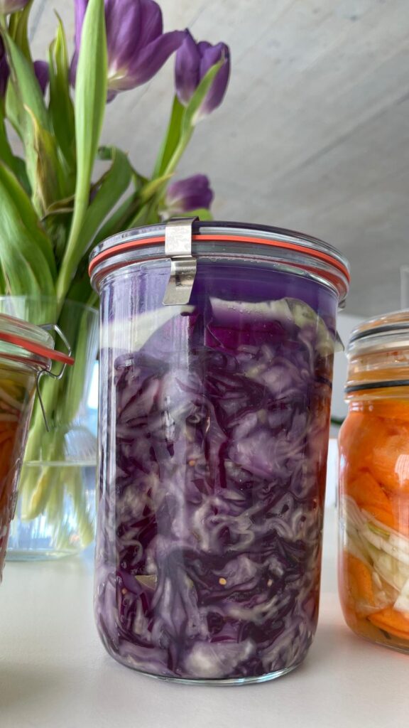 Blaukrautferment, Kraut, Kohl, fermentieren, probiotisch, Sauerkraut, saisonal, regional, Gemüse