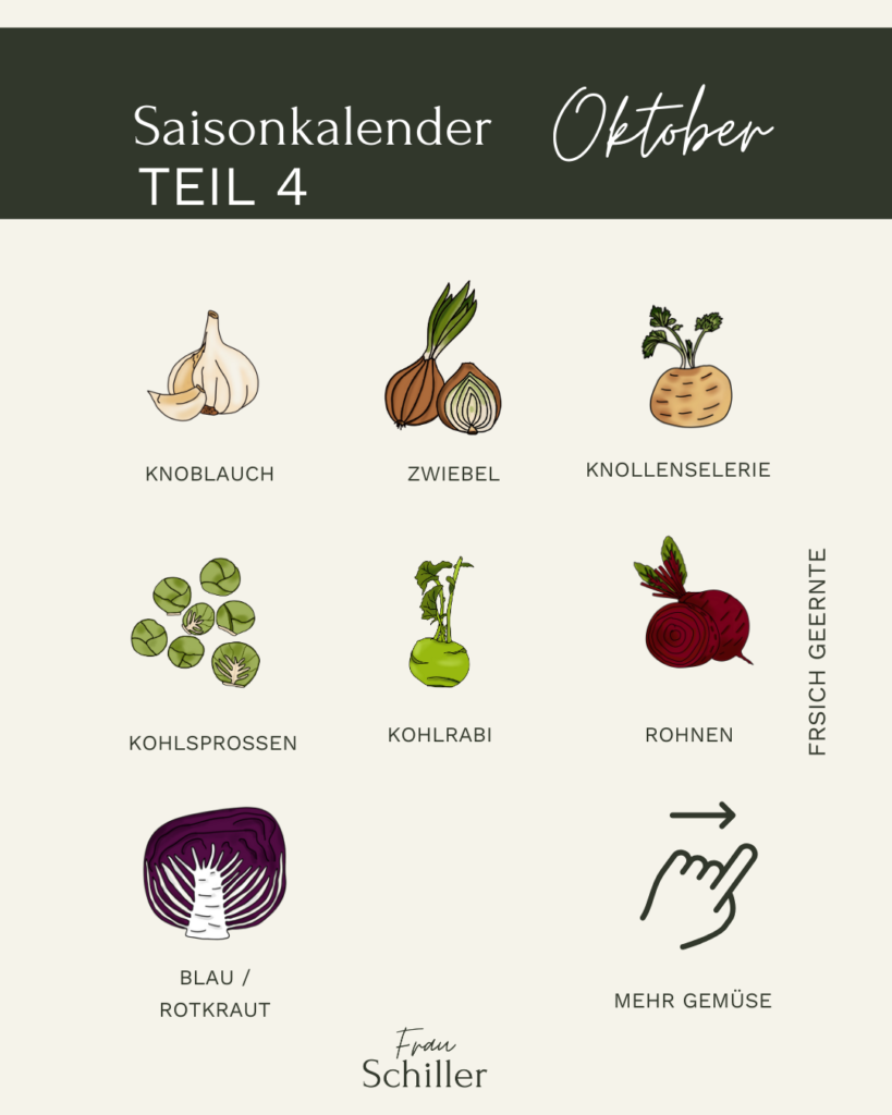 Saisonkalender Frau Schiller Oktober Teil 4